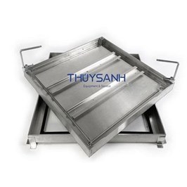 Nắp bể nước ngầm 60x60. Inox304 dày 4.0mm. MC02-60. Chống nước, ngăn mùi.