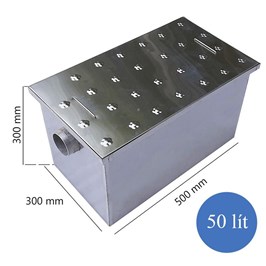 Bể tách mỡ âm sàn Inox 304, thể tích 50 lít