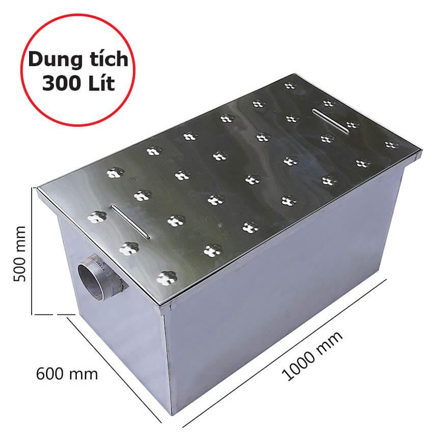 Bể tách mỡ công nghiệp Inox 304 dung tích 300 lít