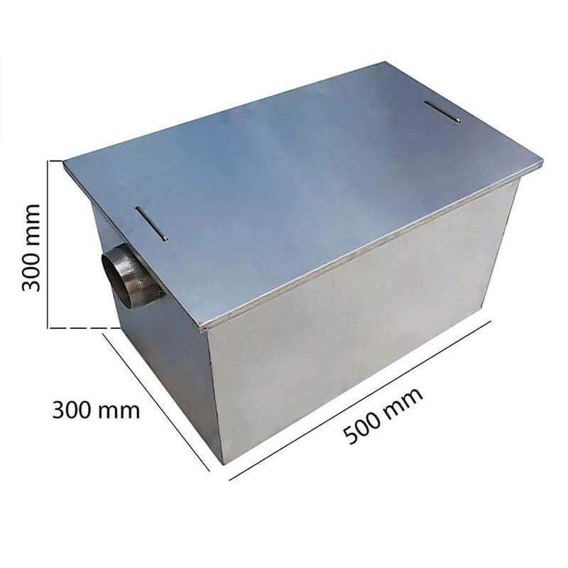 Bể tách mỡ gia đình inox 304, dung tích 50 lít