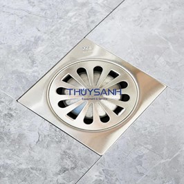 Ga thoát sàn ngăn mùi D110. Mặt 125x125.Inox 304. F12S-DN65/100