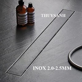 Ga thoát sàn dài lát gạch. Inox 304 dầy 2.5 mm. Rộng 100mm, Model SG11T-100