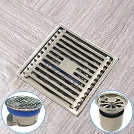 Nắp ngăn mùi thoát sàn F11ST-DN65/80, mặt 100x100, ống D75, D90