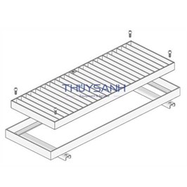 Rãnh thoát nước inox - Grating - Chịu tải nhẹ (xe máy)