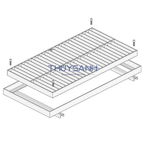 Rãnh thoát nước inox - Grating - Chịu tải trung bình (Ô tô 1,5 tấn)