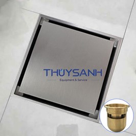 Phễu thu sàn chống hôi tuyệt đối, mặt 120x120, ống D75, D90, D110 - Mã F51BS-DN65/100