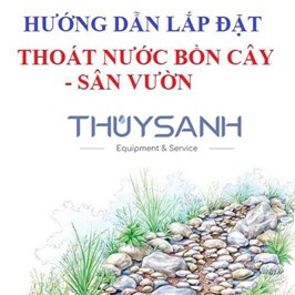 Sơ đồ lắp đặt phễu thu nước bồn cây, sân vườn